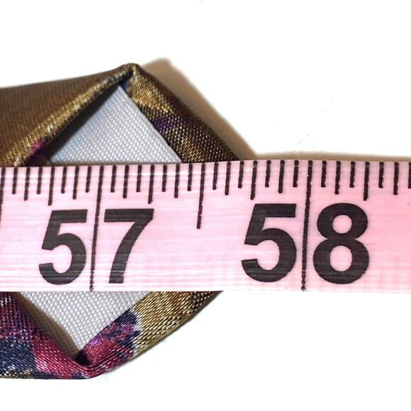 2 Pierre Cardin Silk Vibrant Luxury Ties Purple Violet Navy Abstract 58"x 4” VTG - Picture 9 of 12